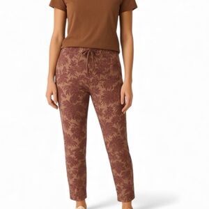 Chaser Floral Leaf Print Pants NEW